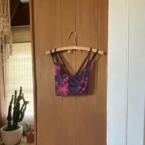 Tie dye bralette shirt